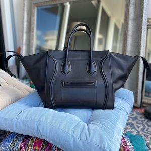 Celine Calfskin Medium Luggage Phantom Tote